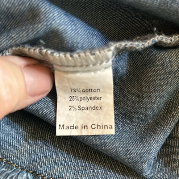 NEW Distressed Jean Jacket - Picture 6 of 6